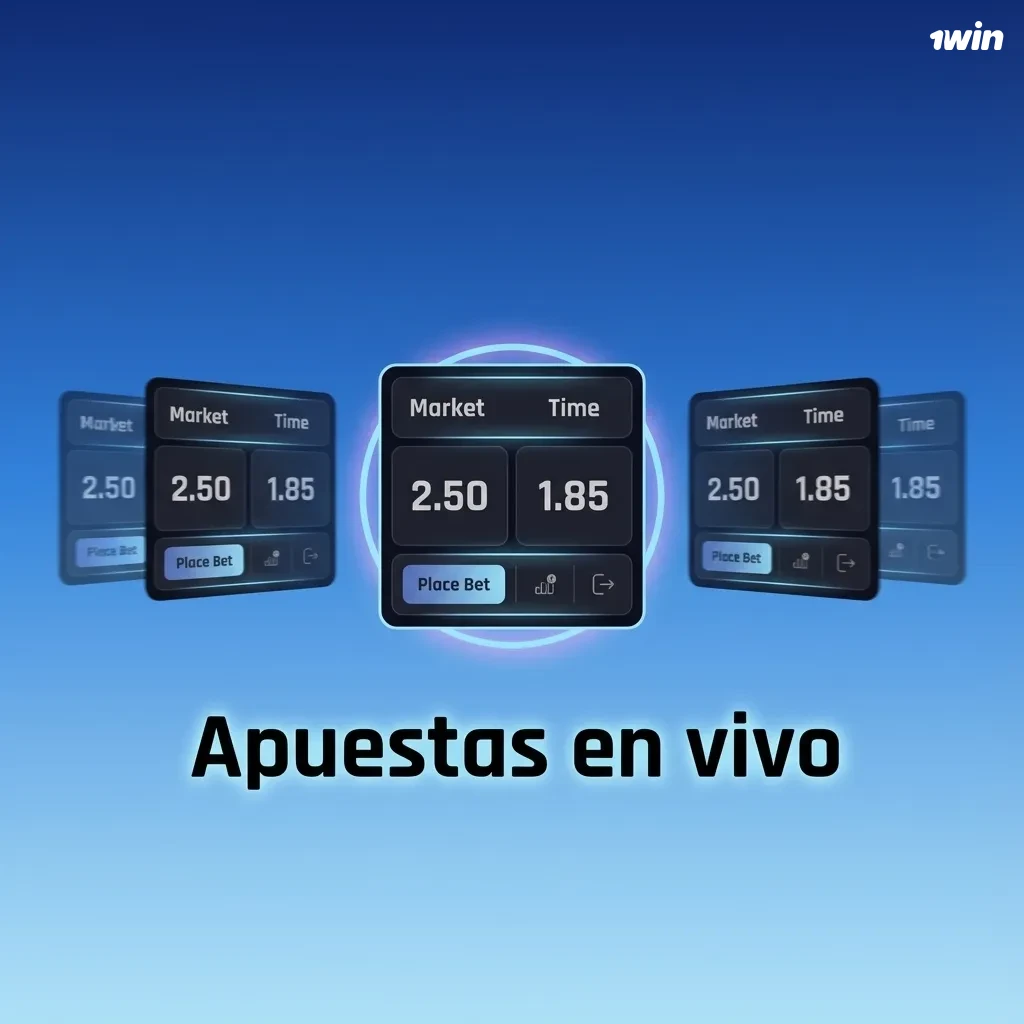 Interfaz de apuestas en vivo mostrando partido en tiempo real, cuotas cambiantes y panel de estadísticas deportivas