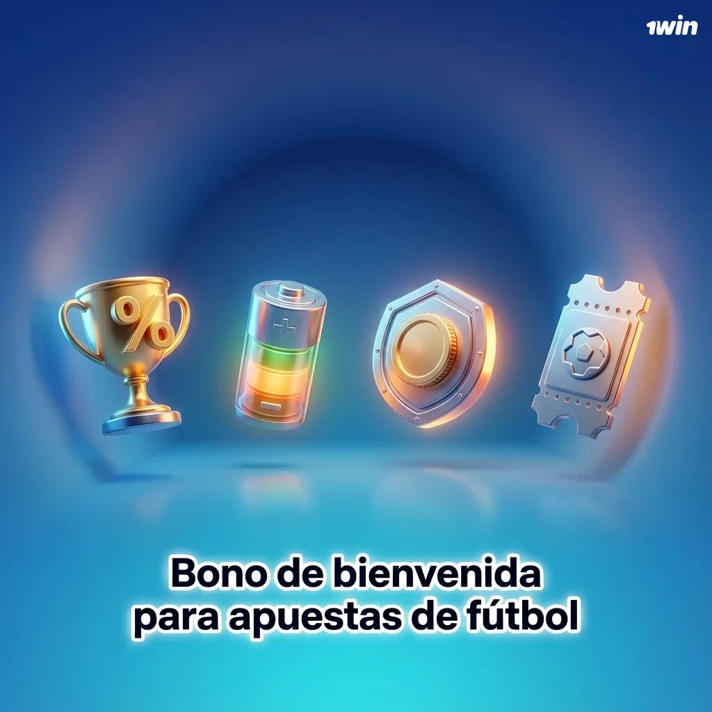 Banner en español de bono de bienvenida 500% hasta 1025 USD para apuestas de fútbol en la casa de apuestas 1win