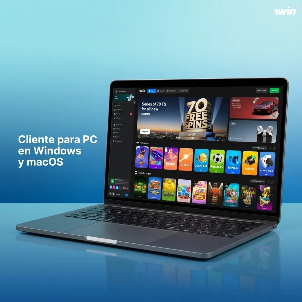Interfaz de servicio de apuestas en navegador web, abierta en un PC con Windows y otro con macOS