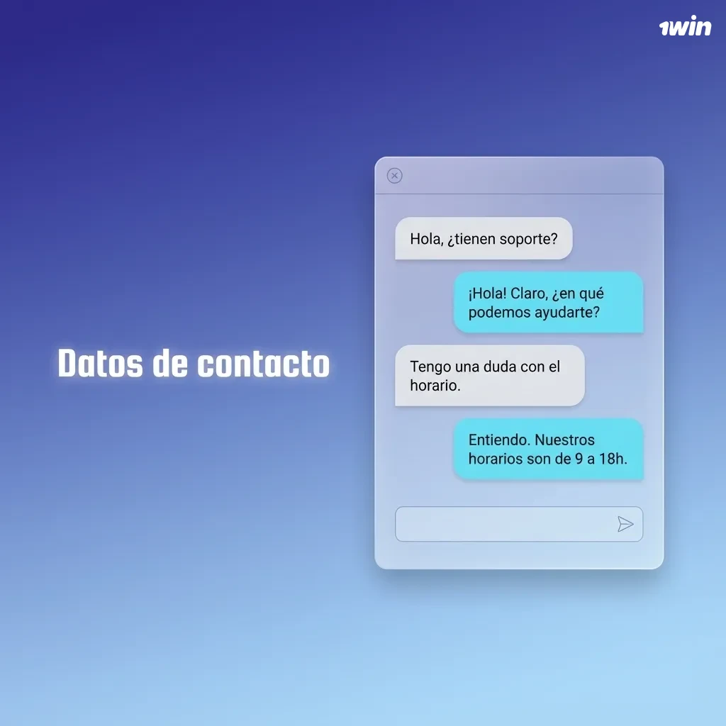 Sección “Datos de contacto” mostrando canales de soporte 24/7: chat en vivo, email, formulario, mensajería y centro de ayuda