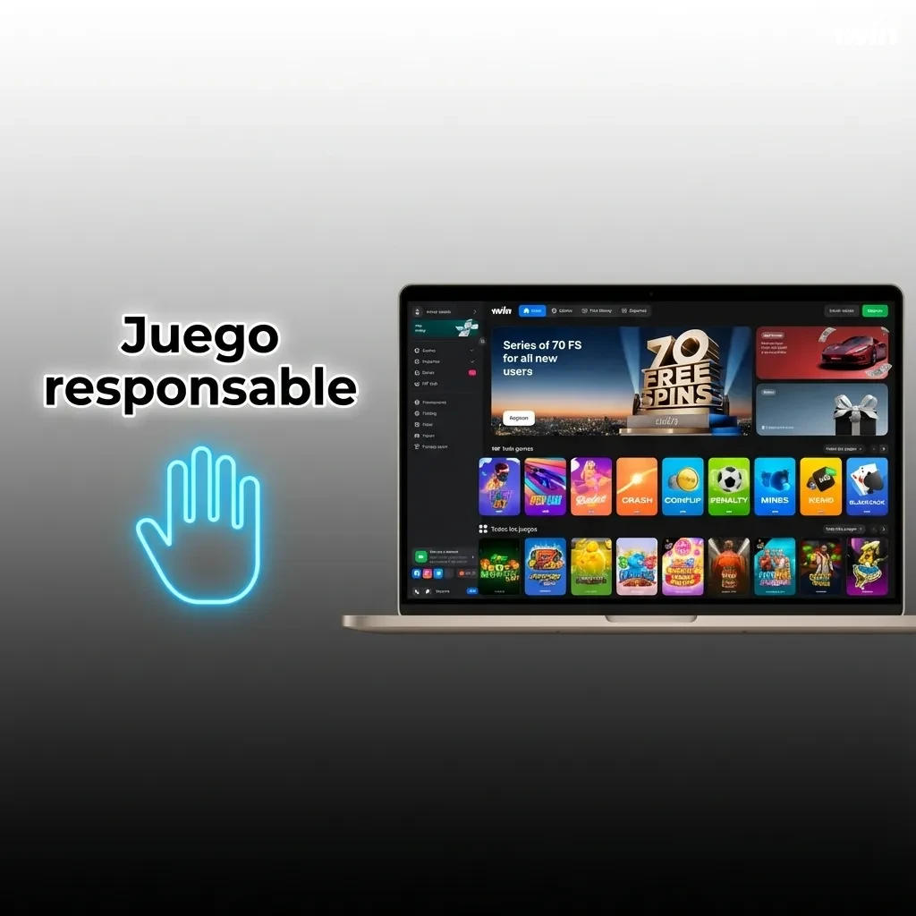 Ilustración de juego responsable: controlar tiempo y dinero, no perseguir pérdidas y buscar ayuda si pierdes el control