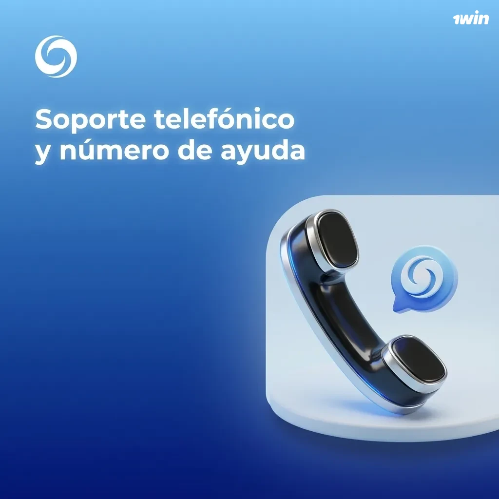 Icono de teléfono y texto destacando número de ayuda y soporte de atención al cliente por llamada