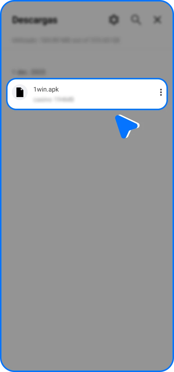 Vaya a las descargas de su teléfono, comience a instalar la aplicación de casino en línea 1win y comience a jugar.