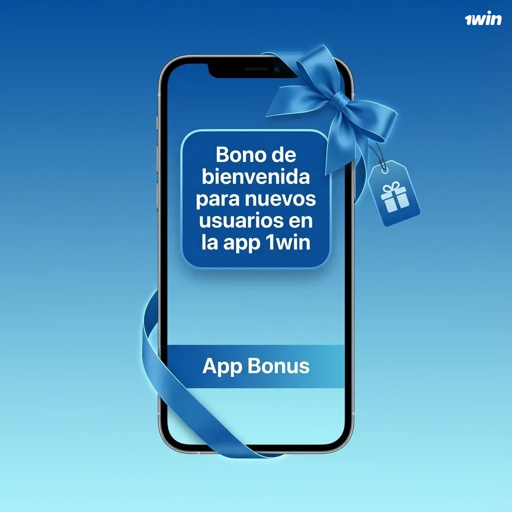 Pantalla de la app 1win mostrando bono de bienvenida 500% para nuevos usuarios en Deportes y Casino