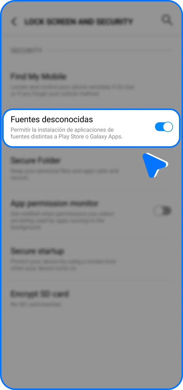 Para instalar la aplicación de casino en línea 1win en tu teléfono Android, debes permitir la instalación desde fuentes desconocidas.