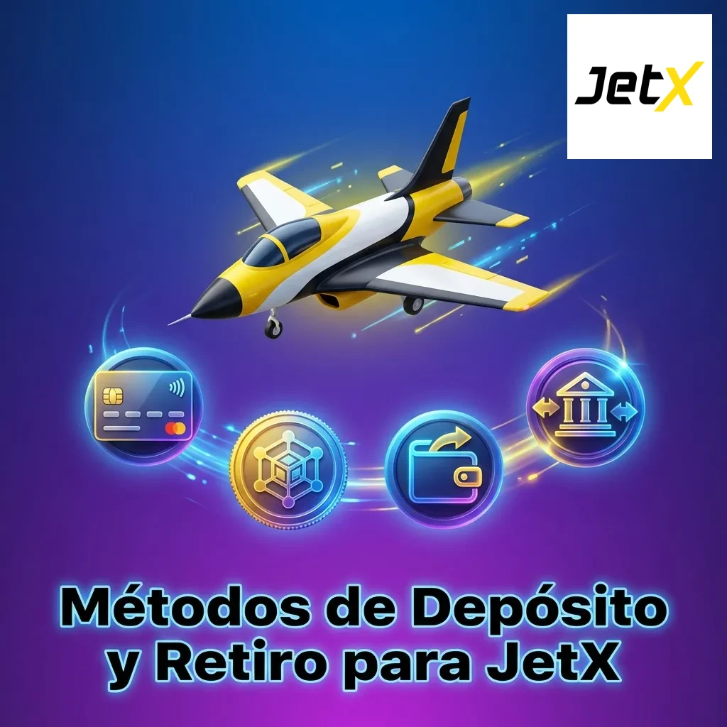 JetX deposit and withdrawal methods including Red Compra, VISA, Mastercard, Mach, and other Chilean payment options