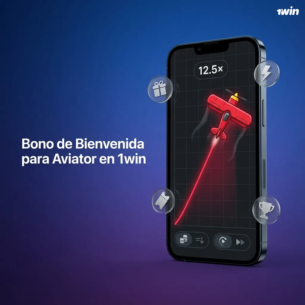 Bono de bienvenida 500% hasta 1025 USD en 1win para jugar Aviator con depósito mínimo de 10 USD