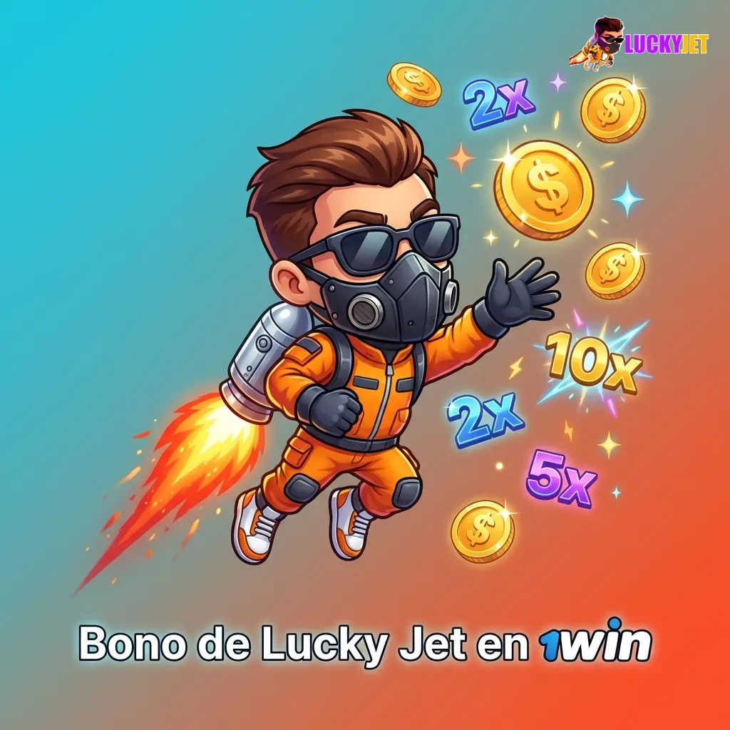 Lucky Jet welcome bonus on 1win casino offering 500% on first deposit up to 1025 USD for new players