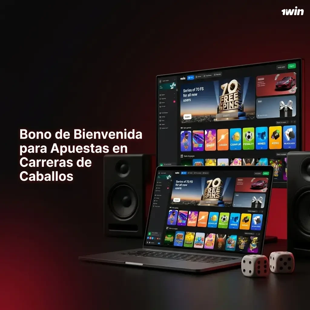 Bono de bienvenida 500% en 1win para apuestas en carreras de caballos, hasta 1.025 USD